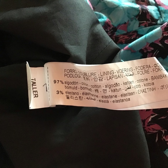 Zara Blue Floral Ruffled Mini Skirt - Picture 8 of 9